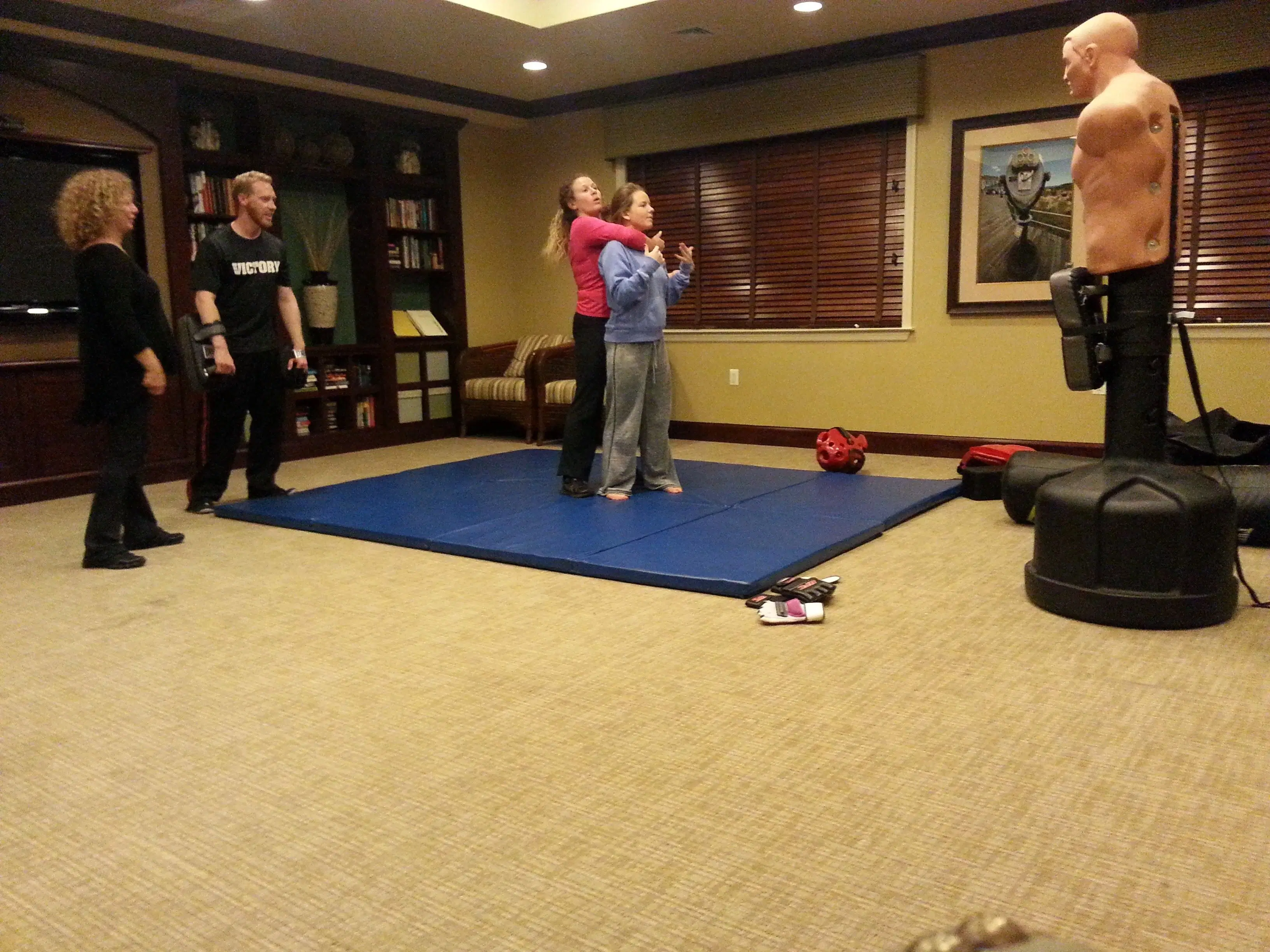 M.A.C.S. personal safety training in a private indoor practice space
